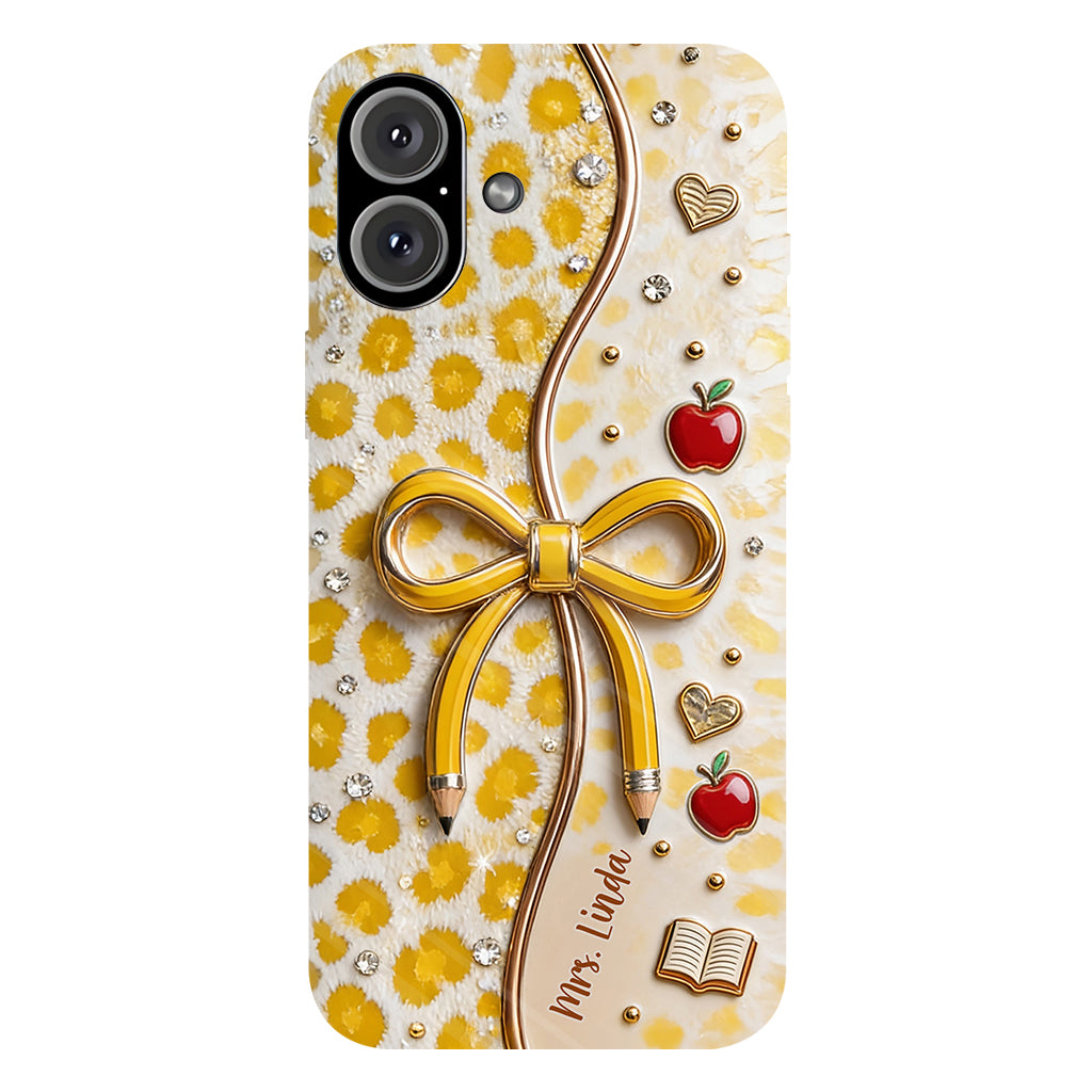 Back To School - Personalized Teacher Full Print Phone Case