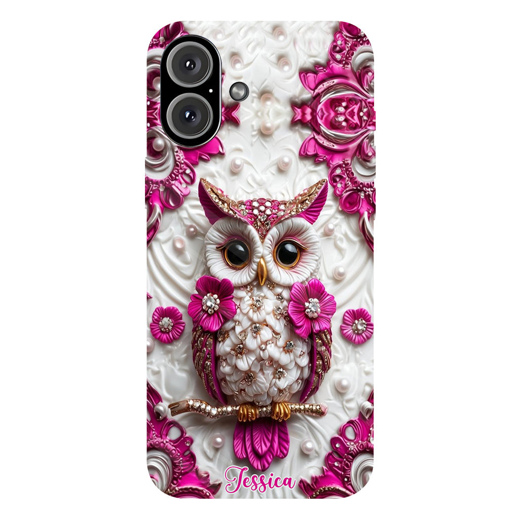 Magic Owl - Personalized Owl Full Print Phone Case