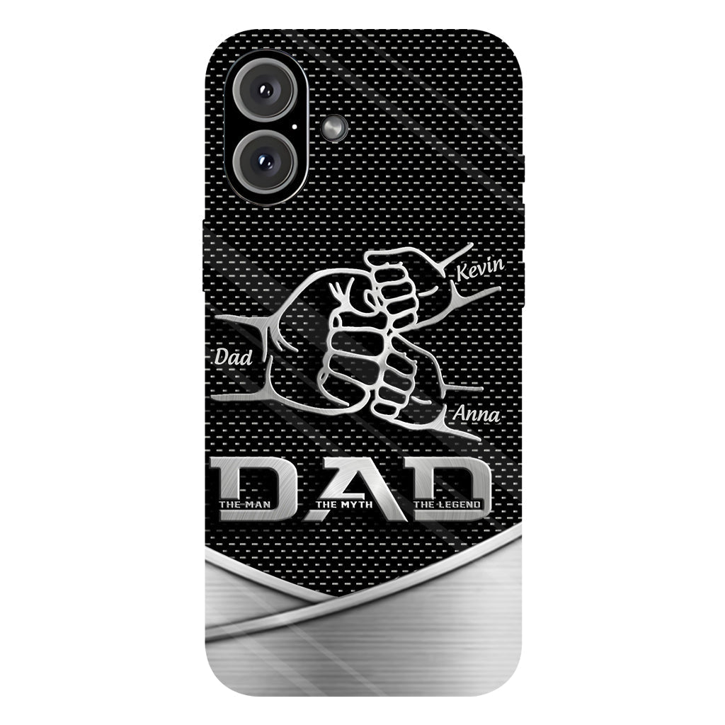 Dad The Man The Myth The Legend First Bump - Christmas Gift for Dad - Personalized Father Full Print Phone Case