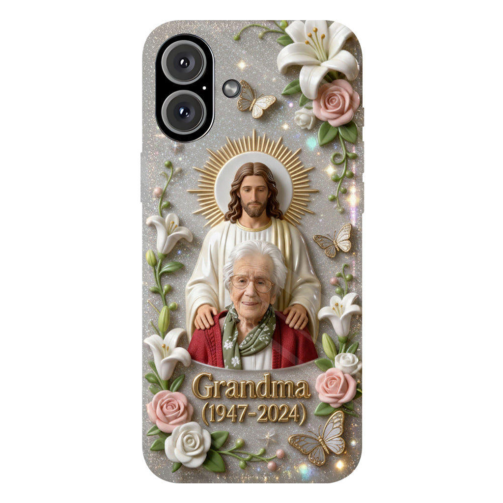 Memorial Gift for Lost of Loved One, Faith in God - Personalized Memorial Full Print Phone Case