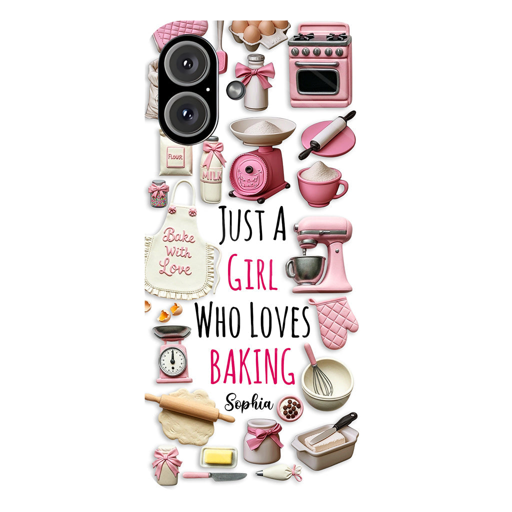 Just A Girl Who Loves Baking - Personalized Baking Full Print Phone Case