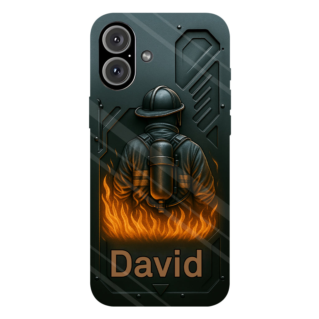 The Strone One - Personalized Firefighter Full Print Phone Case