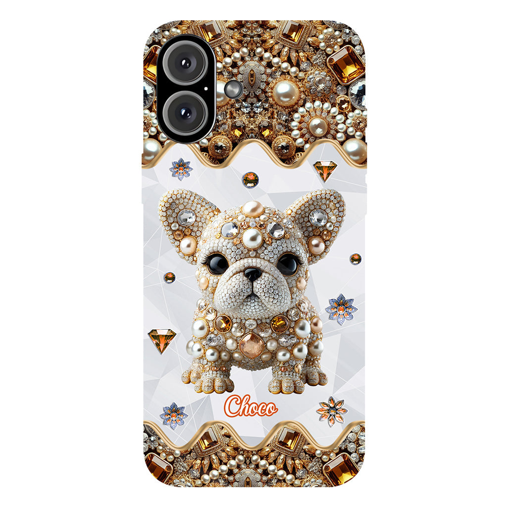 Love French Bulldog - Personalized Dog Full Print Phone Case