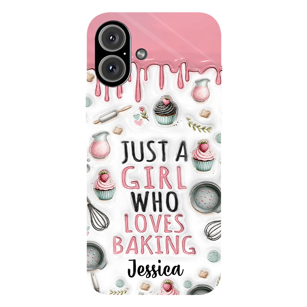Just A Girl Who Loves Baking - Personalized Baking Full Print Phone Case