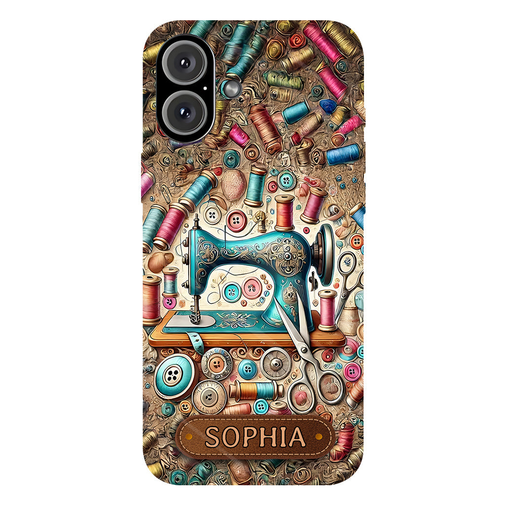 Love Sewing - Personalized Sewing Full Print Phone Case