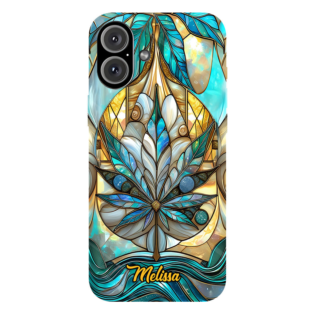 Stunning Leaf - Personalized Weed Full Print Phone Case