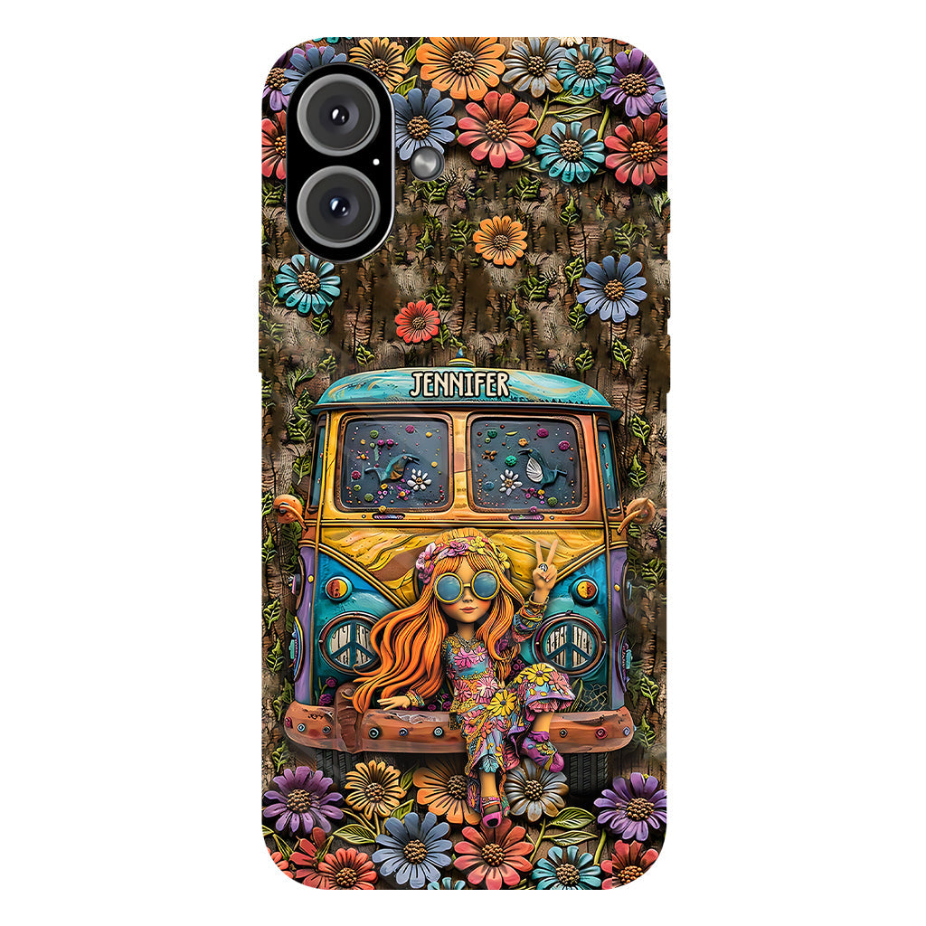 Cute Caravan - Personalized Hippie Full Print Phone Case