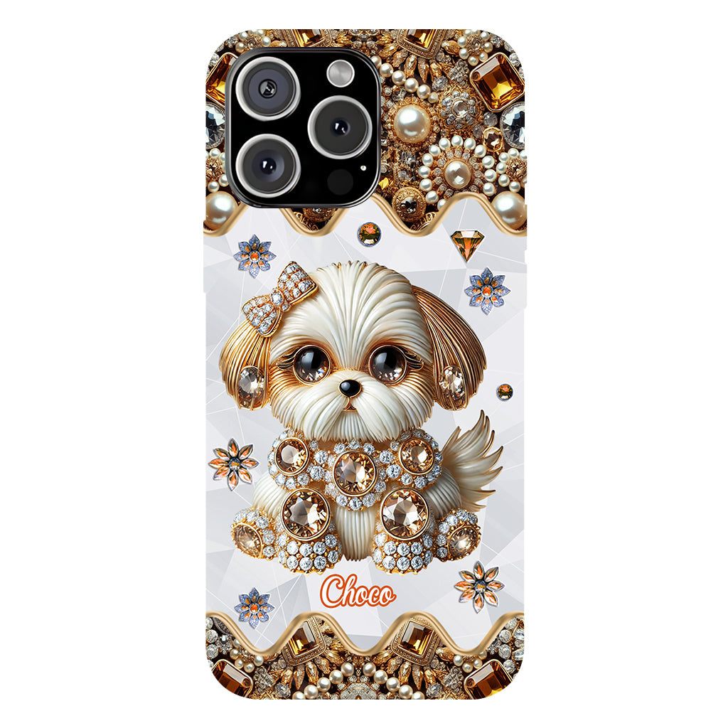 Love Shih Tzu - Personalized Dog Full Print Phone Case
