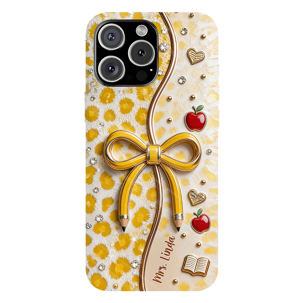 Back To School - Personalized Teacher Full Print Phone Case