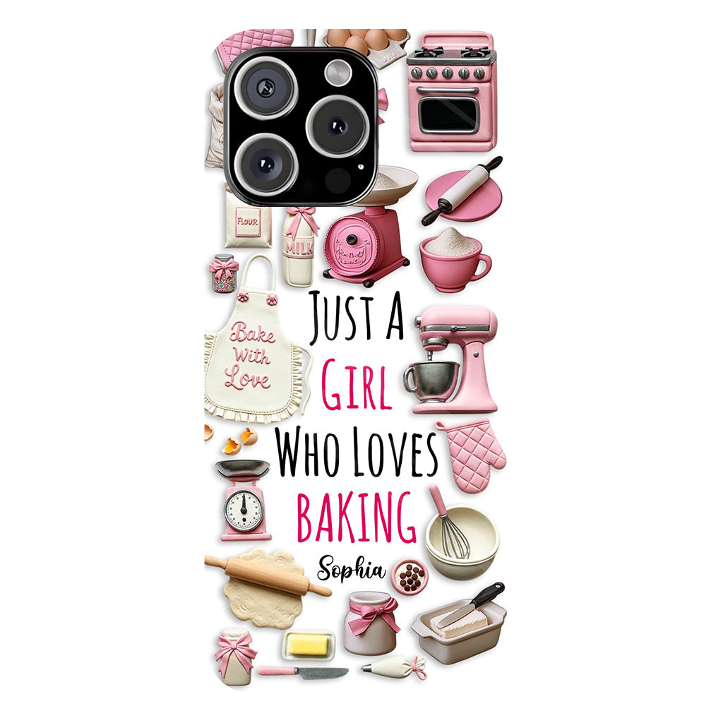 Just A Girl Who Loves Baking - Personalized Baking Full Print Phone Case