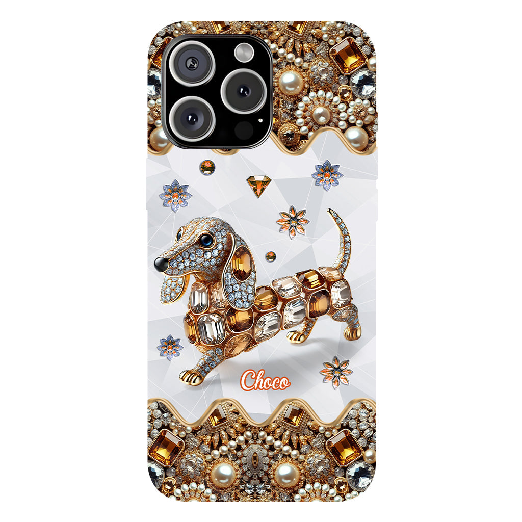 Love Dachshunds - Personalized Dog Full Print Phone Case