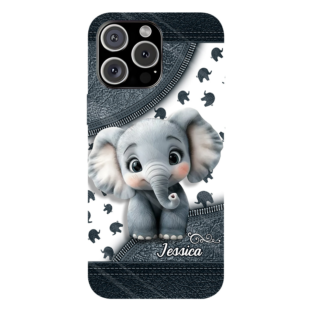 Cute Baby Elephant - Personalized Elephant Full Print Phone Case