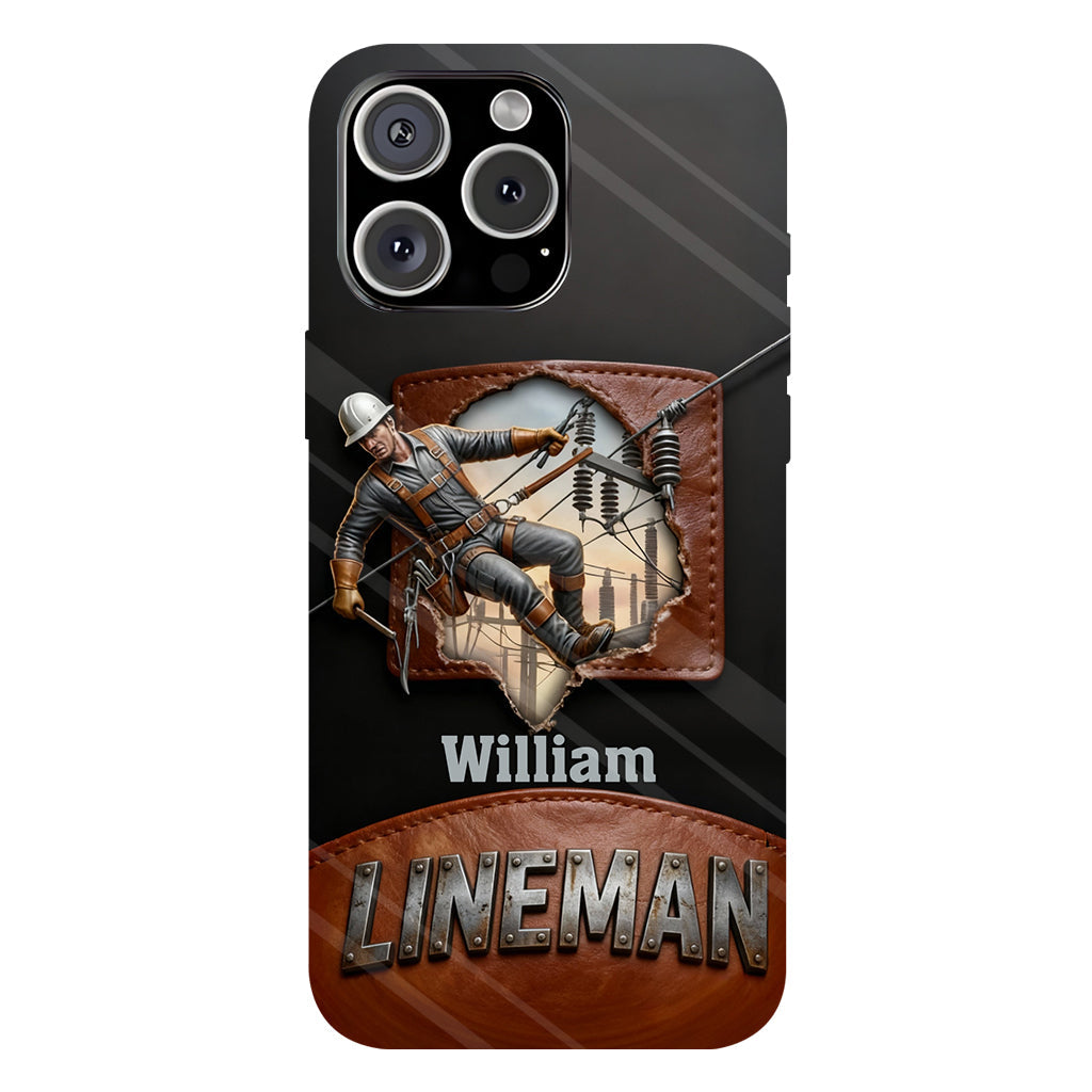 Cool Lineman - Personalized Lineman Full Print Phone Case