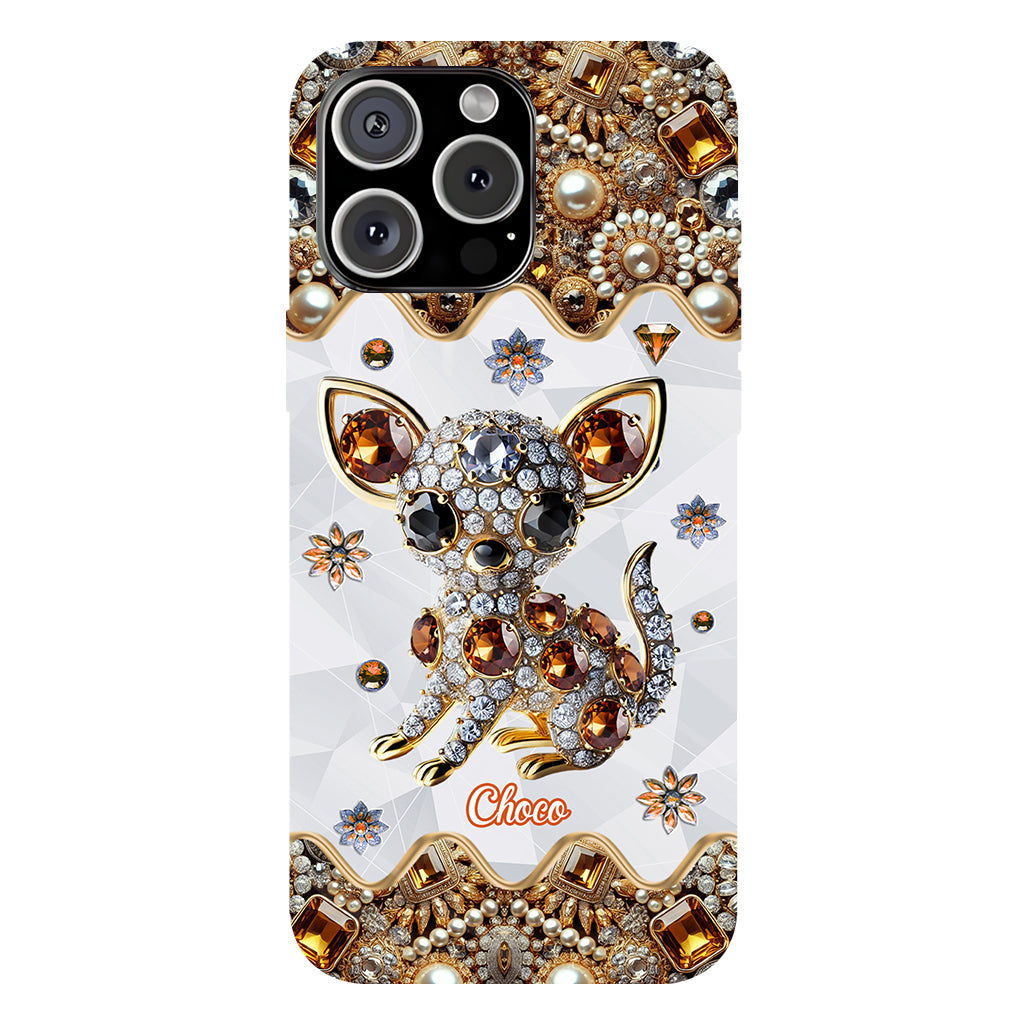Love Chihuahuas - Personalized Dog Full Print Phone Case