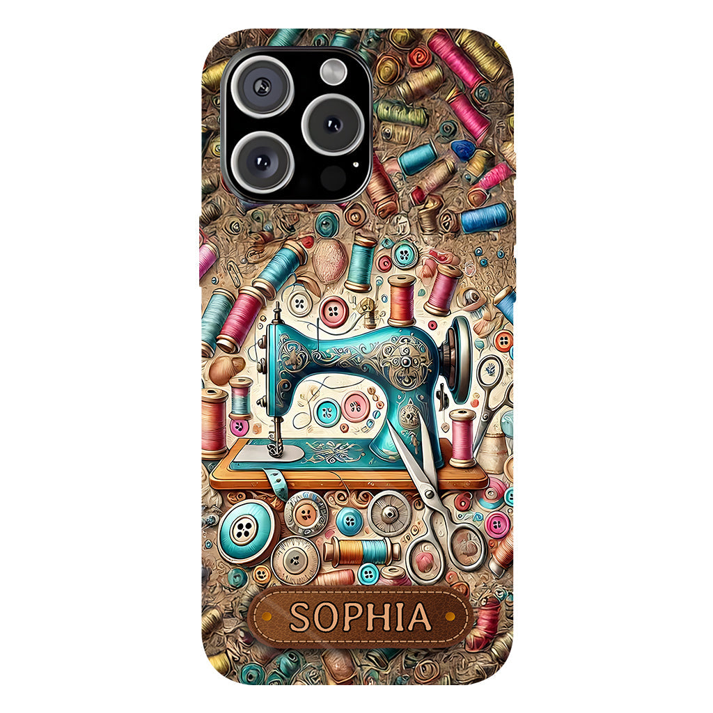 Love Sewing - Personalized Sewing Full Print Phone Case
