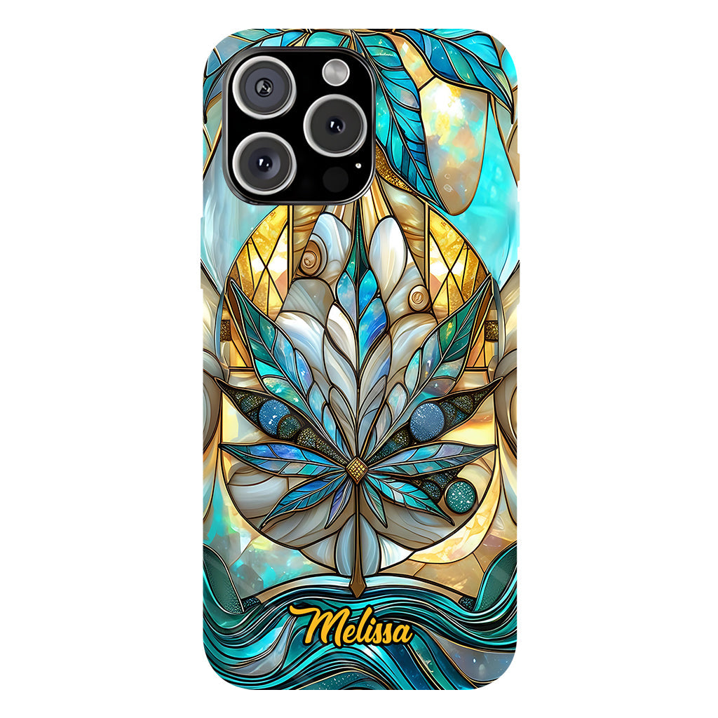 Stunning Leaf - Personalized Weed Full Print Phone Case