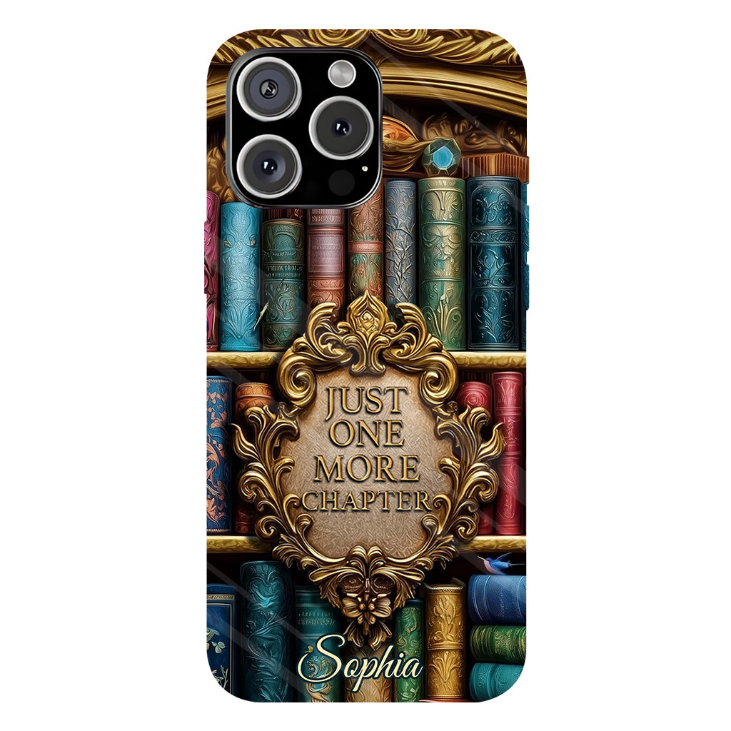 Just One More Chapter - Personalized Book Full Print Phone Case