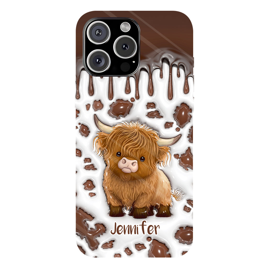 Just A Girl Who Loves Highland Cow - Personalized Full Print Phone Case