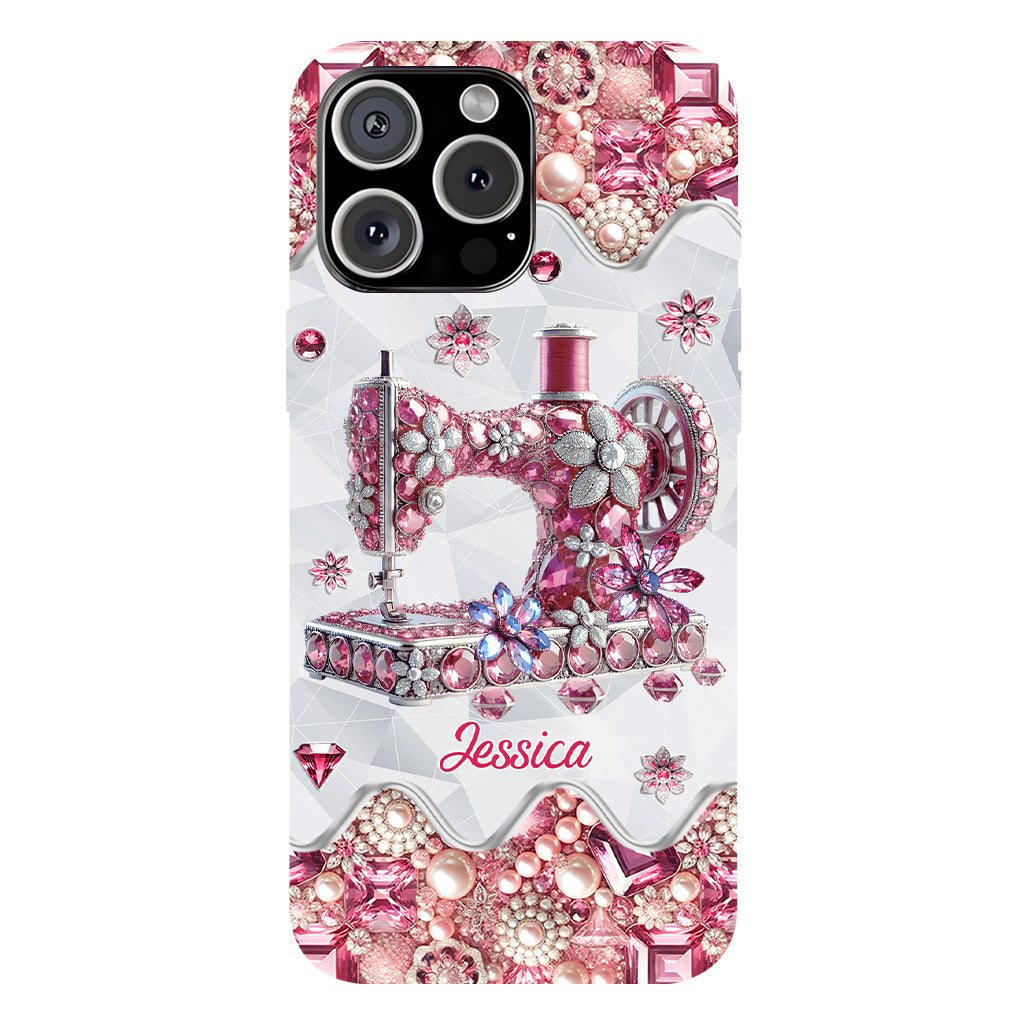 Just A Girl Who Loves Sewing - Personalized Sewing Full Print Phone Case