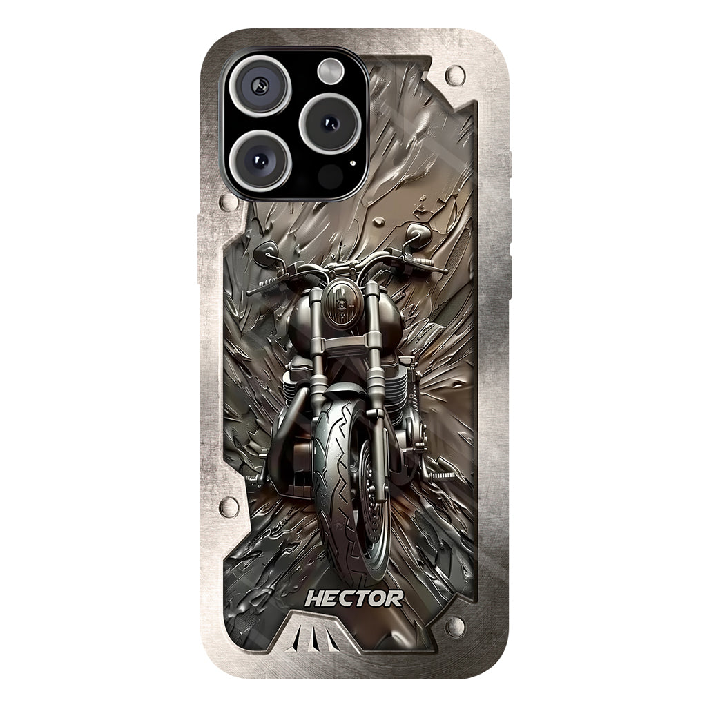 Vintage Motorcycle - Personalized Biker Full Print Phone Case