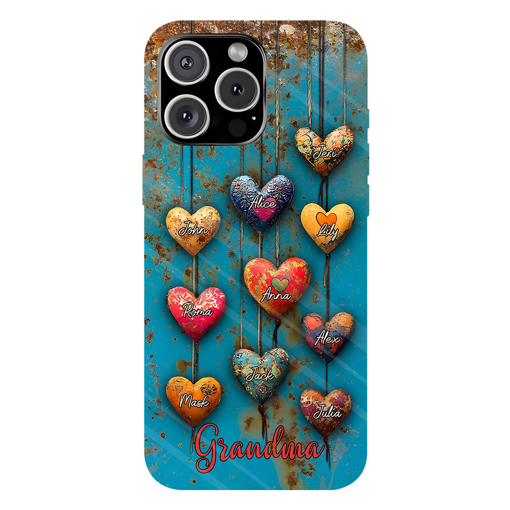 Grandma's Mom's Sweethearts - Personalized Grandma Full Print Phone Case