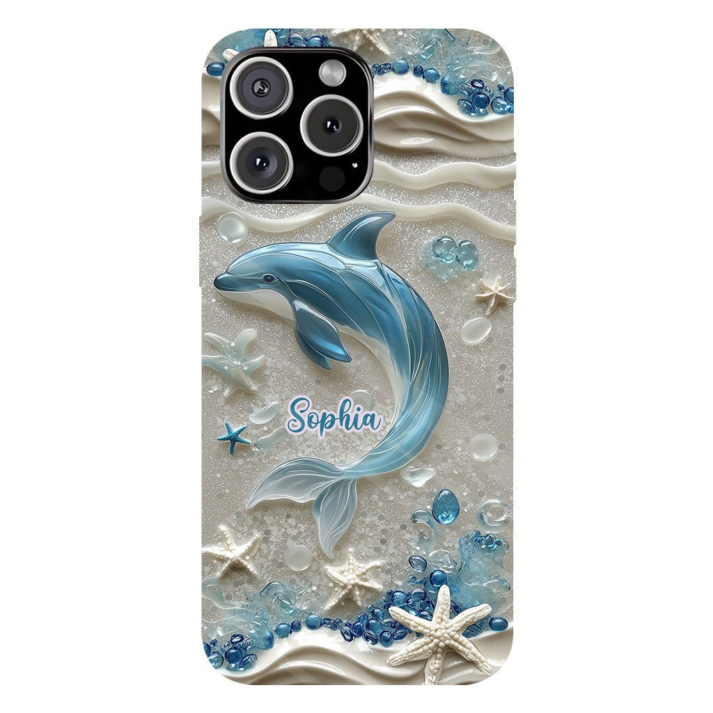 Love Dophins - Personalized Dolphin Full Print Phone Case