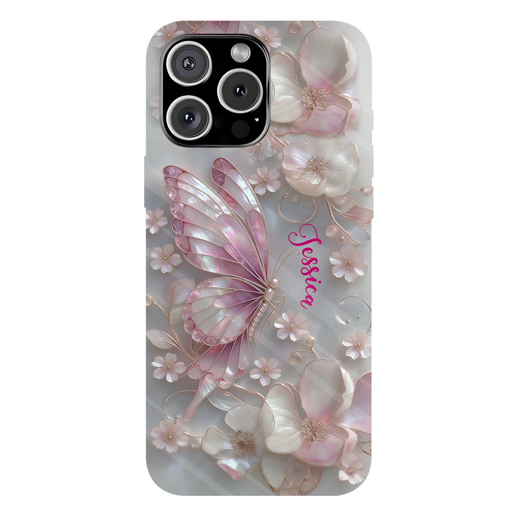 Love Butterflies - Personalized Butterfly Full Print Phone Case