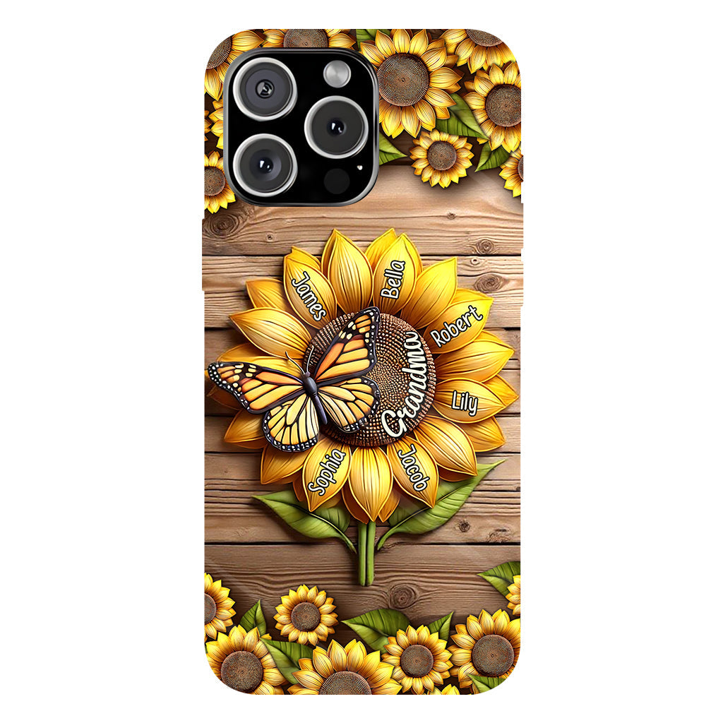 You Are My Sunshine Grandma Mom - Personalized Grandma Full Print Phone Case