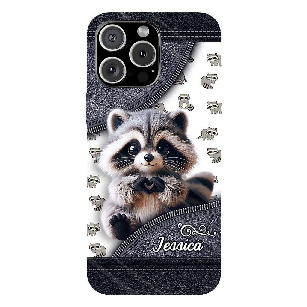 Adorable Raccoon - Personalized Raccoon Full Print Phone Case