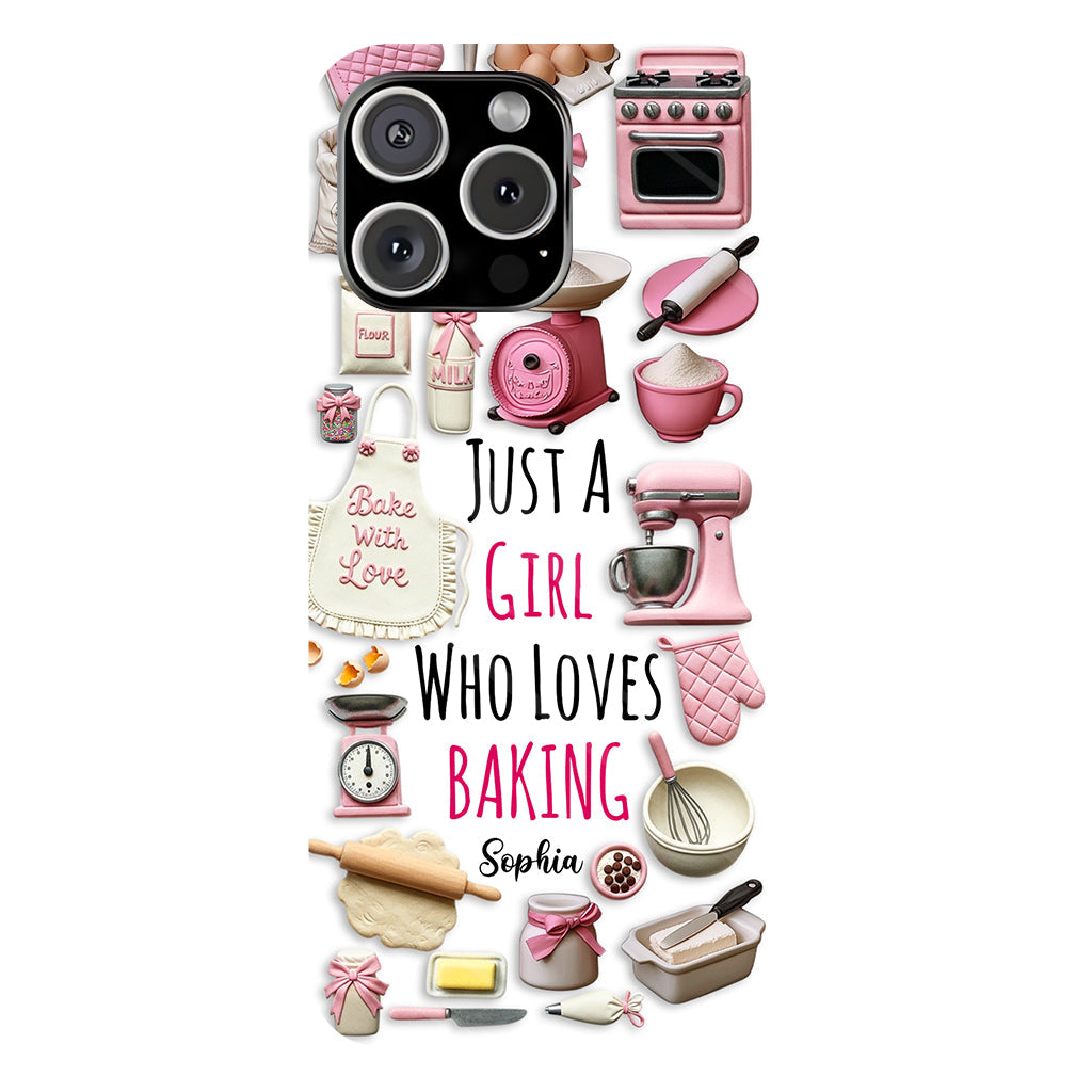 Just A Girl Who Loves Baking - Personalized Baking Full Print Phone Case