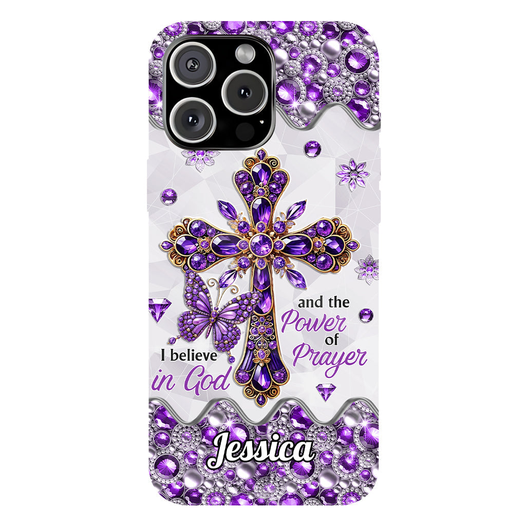I Believe In God - Personalized Christian Full Print Phone Case