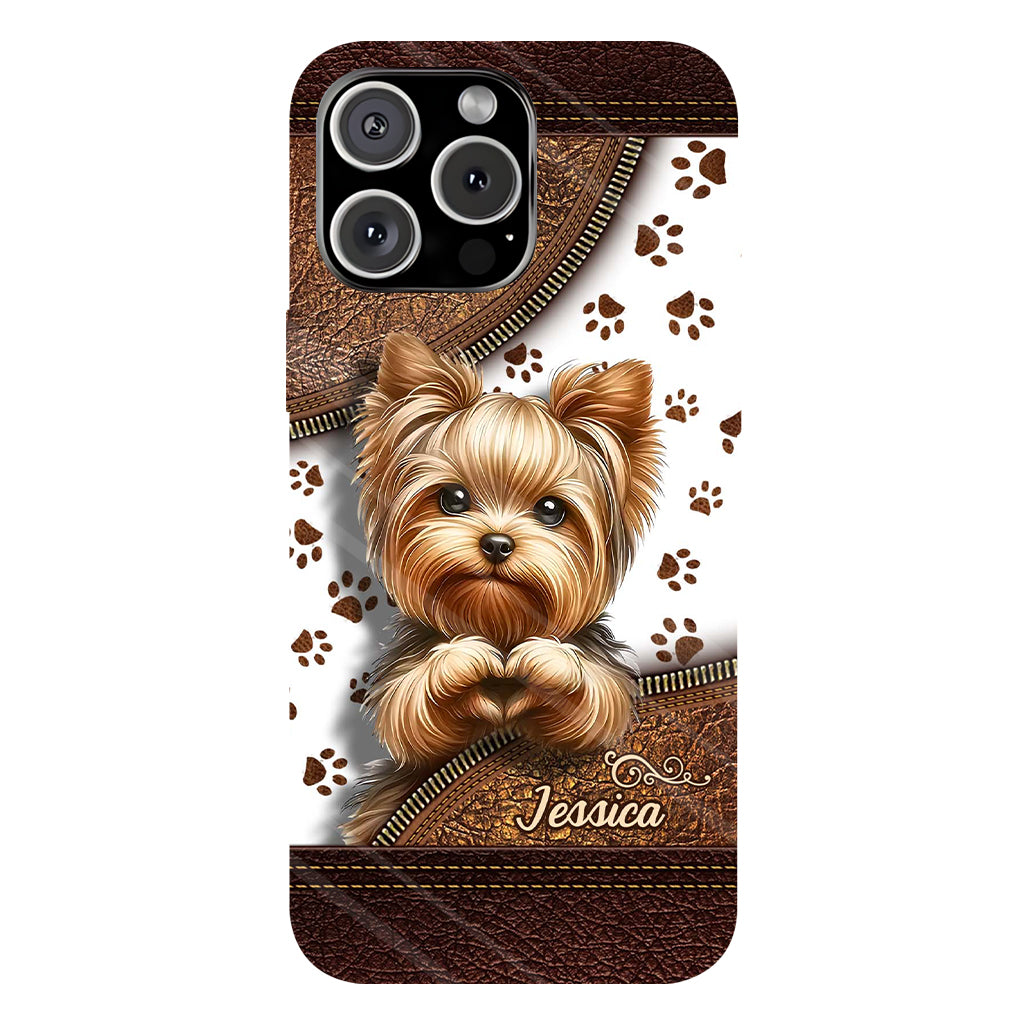 Cute Yorkshire Terrier - Personalized Dog Full Print Phone Case