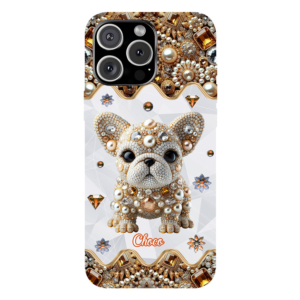 Love French Bulldog - Personalized Dog Full Print Phone Case