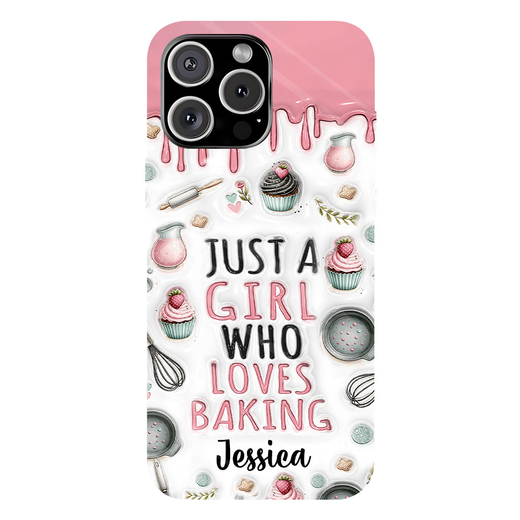 Just A Girl Who Loves Baking - Personalized Baking Full Print Phone Case