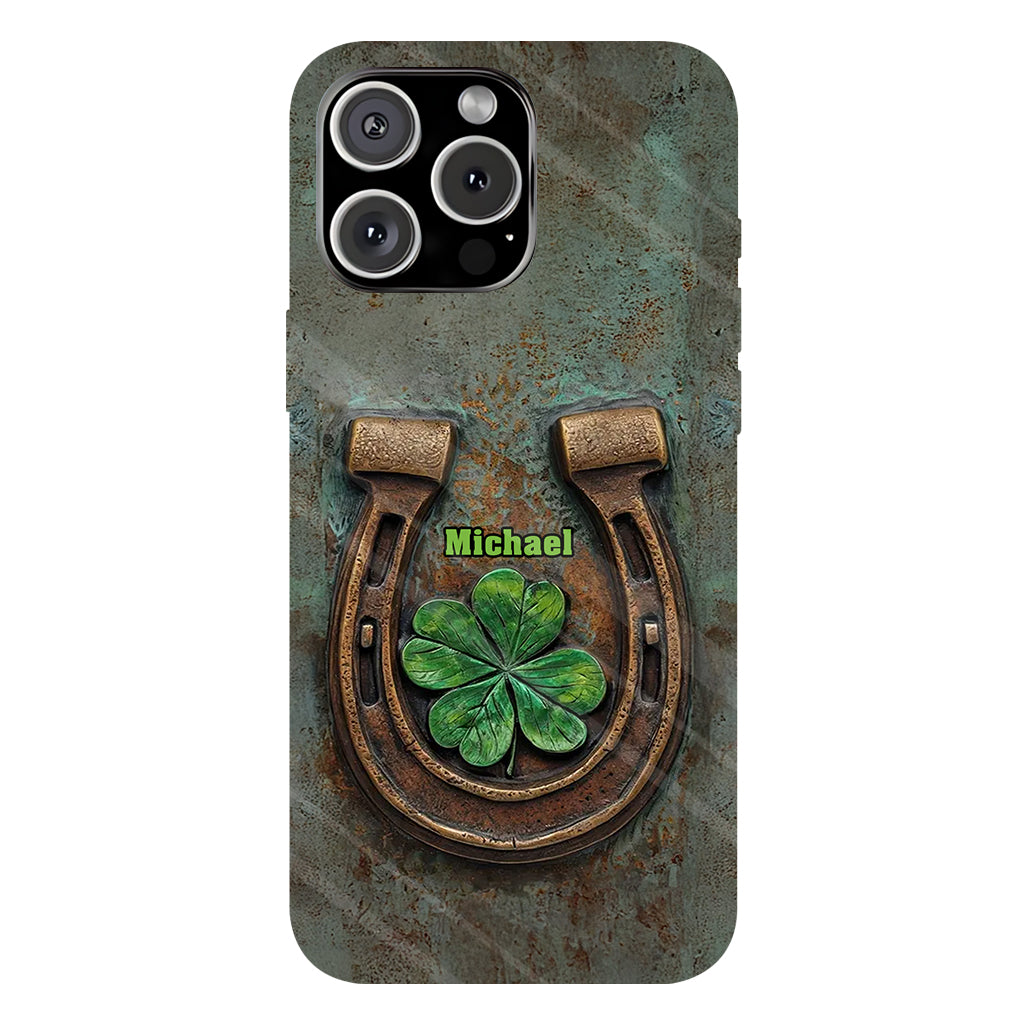 Vintage Irish Harp - Personalized Horse Full Print Phone Case