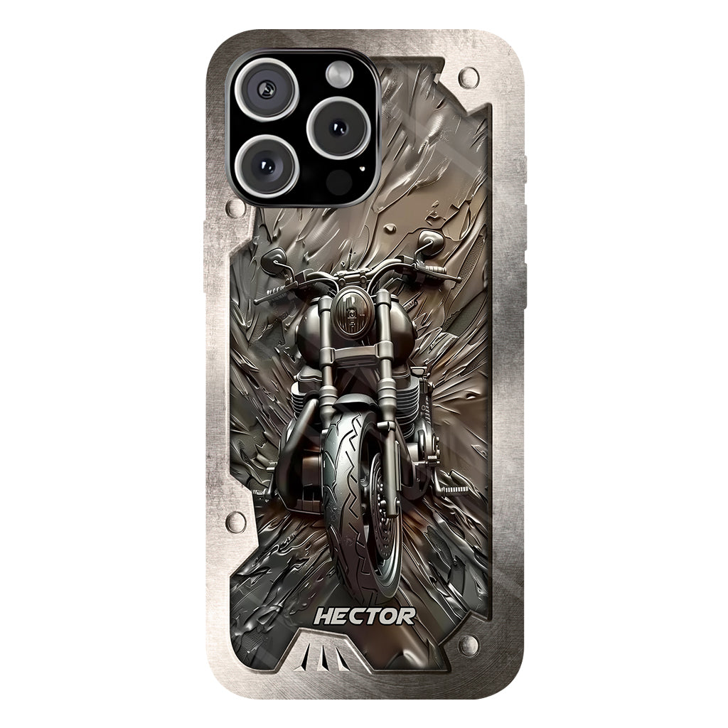 Vintage Motorcycle - Personalized Biker Full Print Phone Case