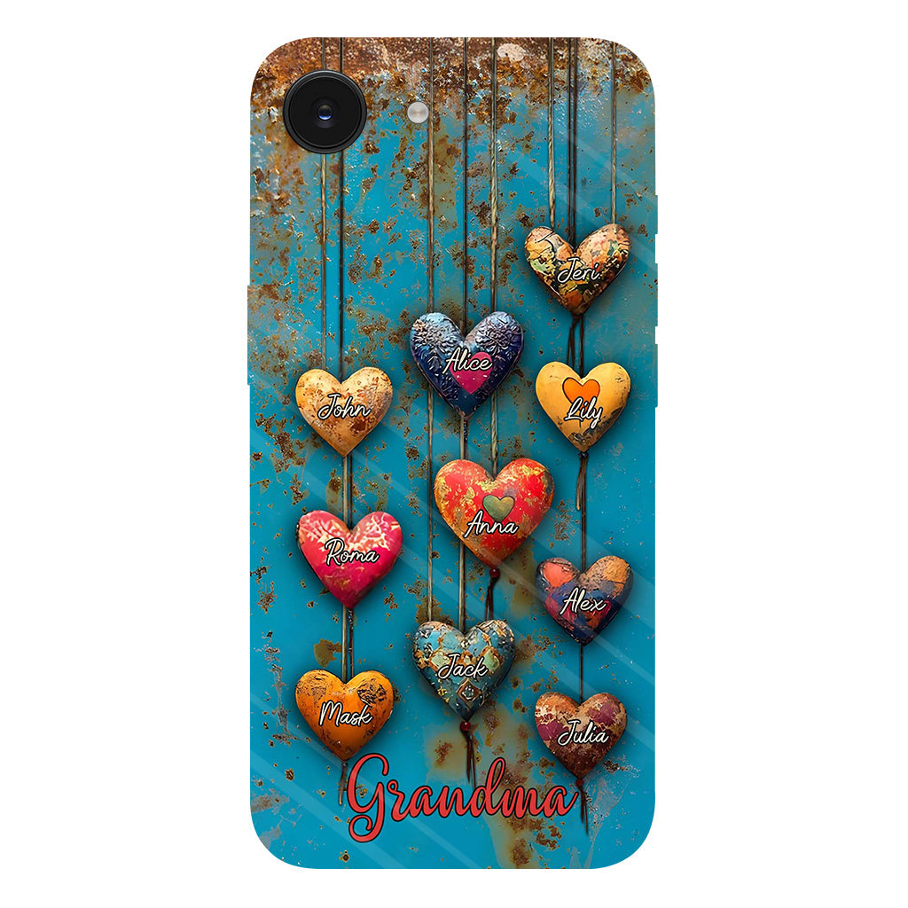Grandma's Mom's Sweethearts - Personalized Grandma Full Print Phone Case
