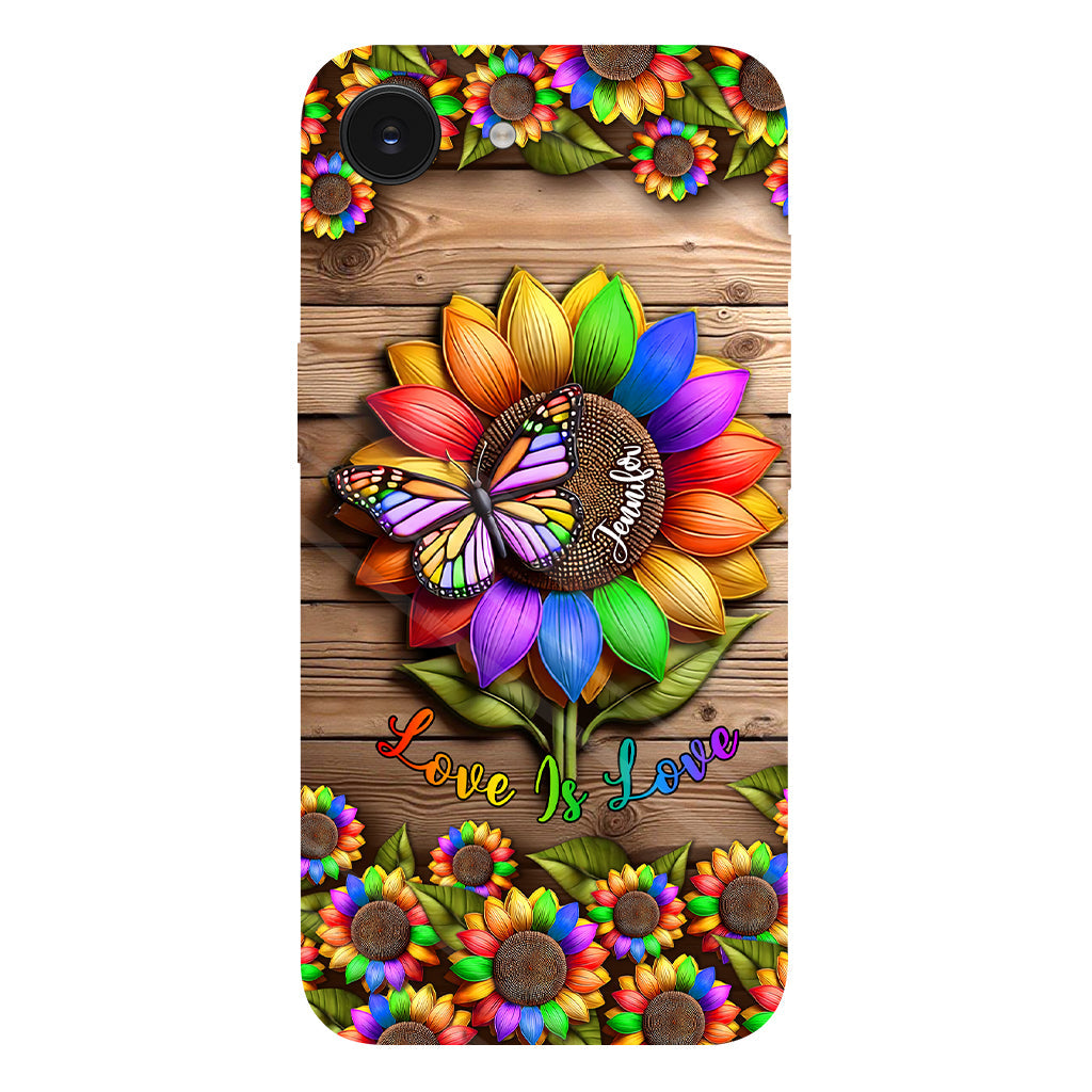 Love Is Love - Personalized LGBT Support Full Print Phone Case