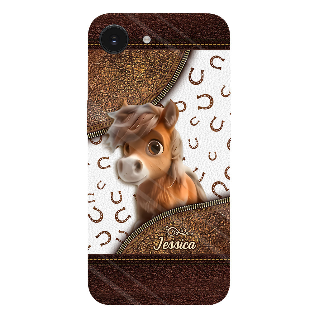 Cute Horse - Personalized Horse Full Print Phone Case