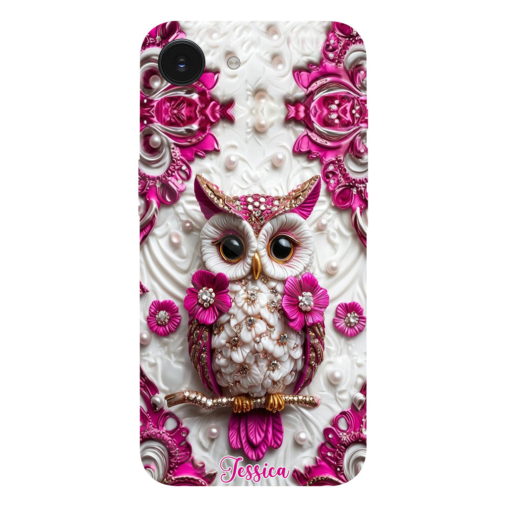 Magic Owl - Personalized Owl Full Print Phone Case