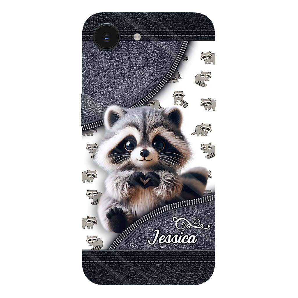Adorable Raccoon - Personalized Raccoon Full Print Phone Case