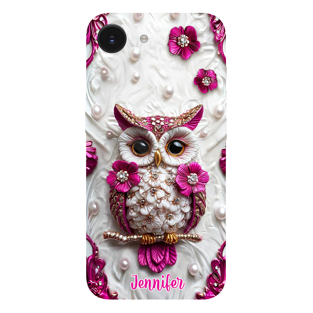 Beautiful Owl - Personalized Owl Full Print Phone Case