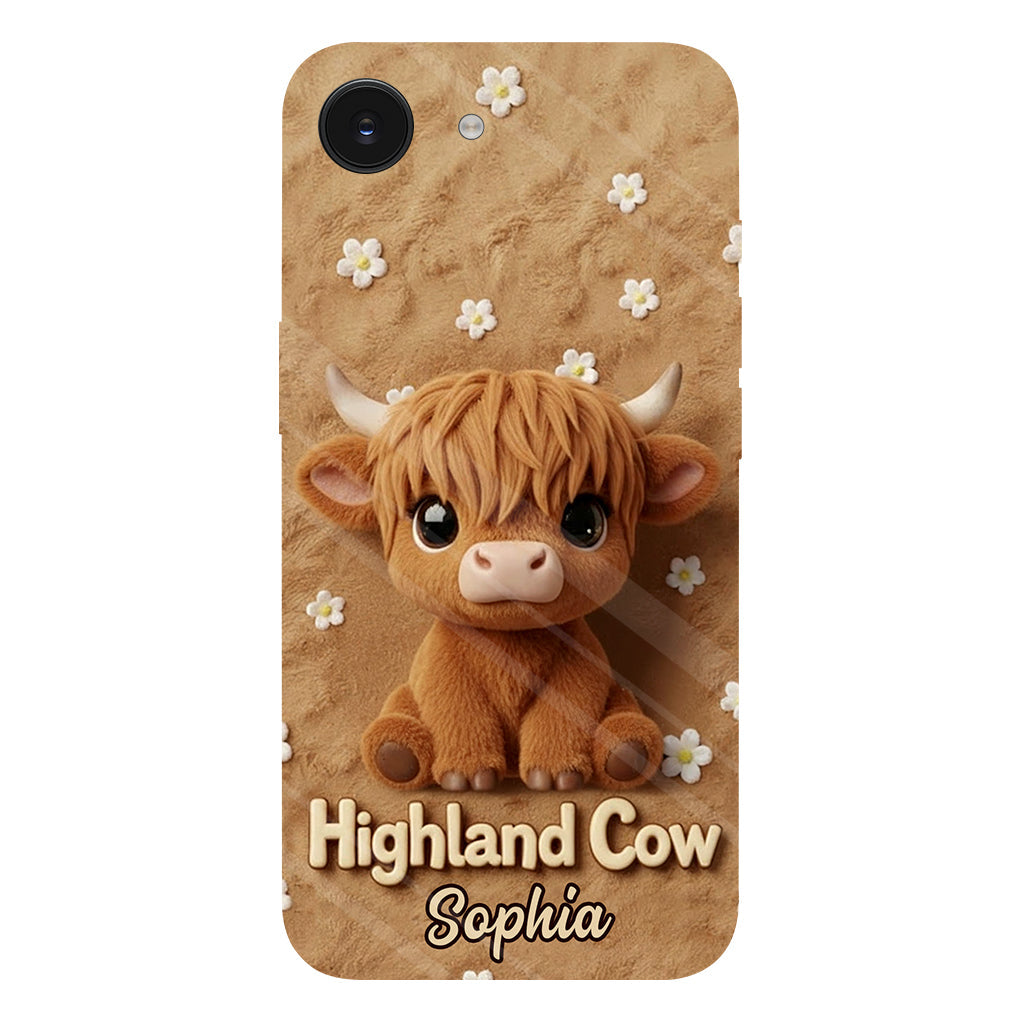 Just A Girl Who Loves Highland Cows - Personalized Highland Cow Full Print Phone Case