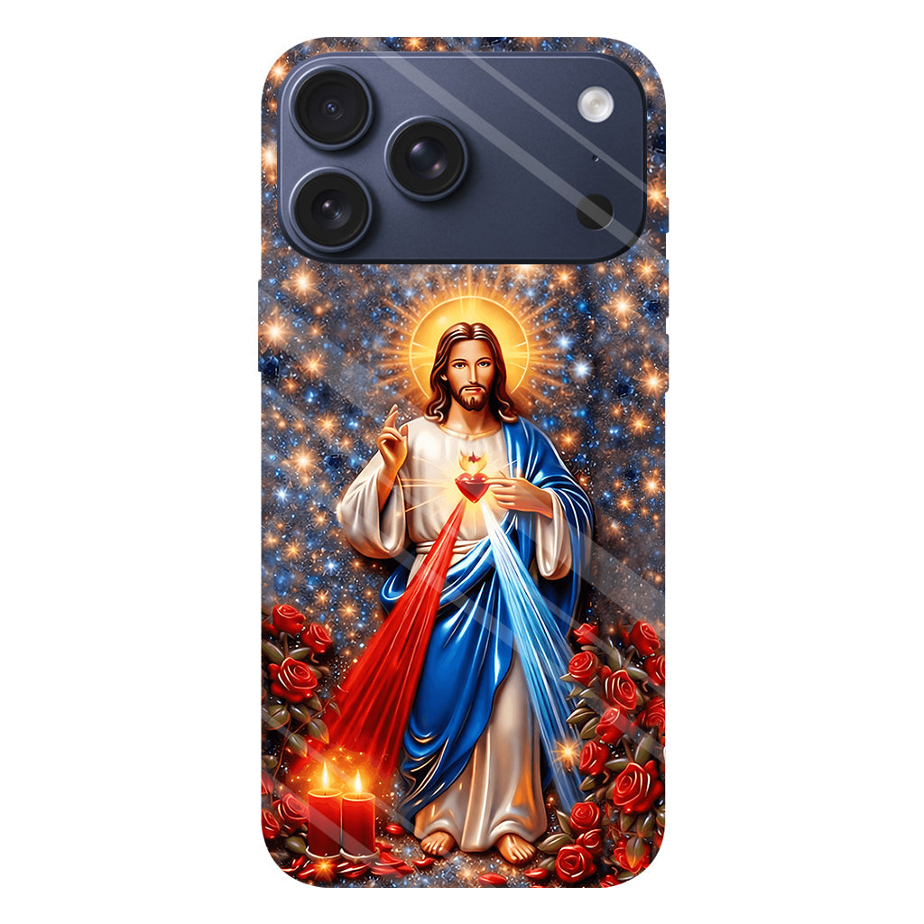 Sacred Heart of Jesus - Personalized Christian Full Print Phone Case