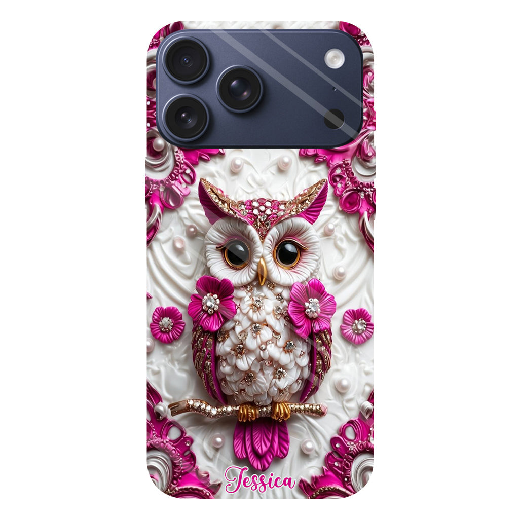 Magic Owl - Personalized Owl Full Print Phone Case