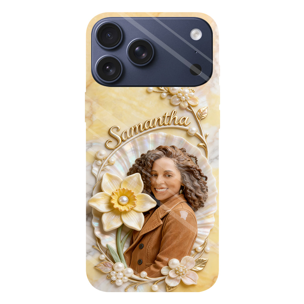 Custom Any Photo Birthmonth Flower - Personalized Self Love Full Print Phone Case