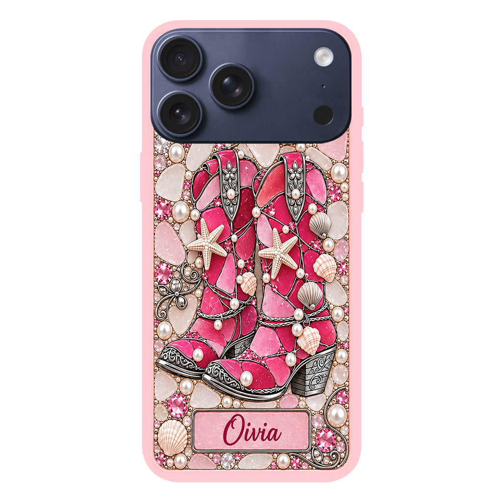 Cowgirl Boots - Personalized Cowgirl Full Print Phone Case