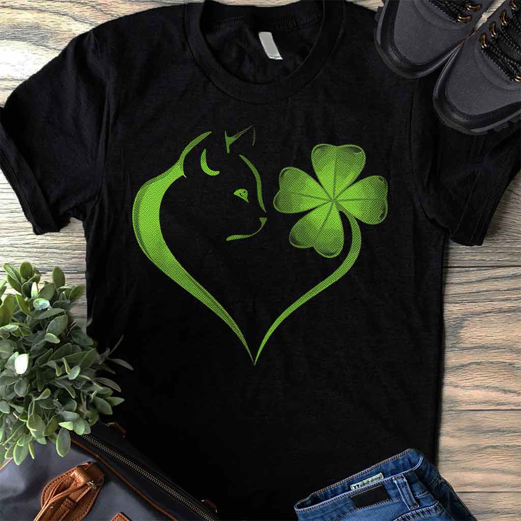Cat Heart Irish - T-shirt and Hoodie 0119