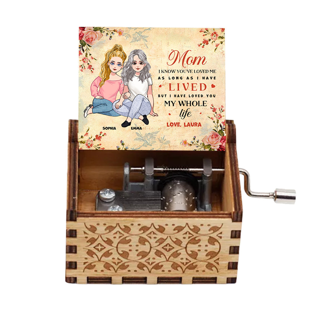 I've Love You My Whole Life - Personalized Mother's Day Mother Hand Crank Music Box