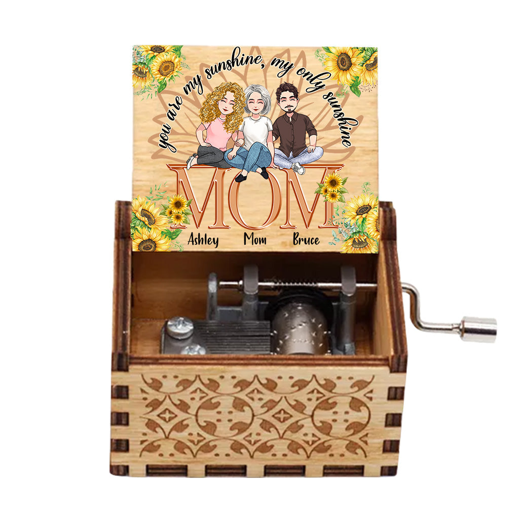 You Are My Sunshine - Personalized Mother Hand Crank Music Box